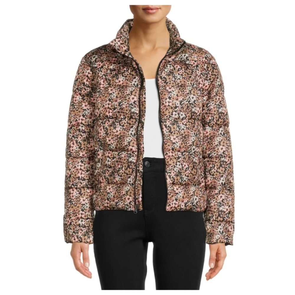 Adorable Floral puffer jacket